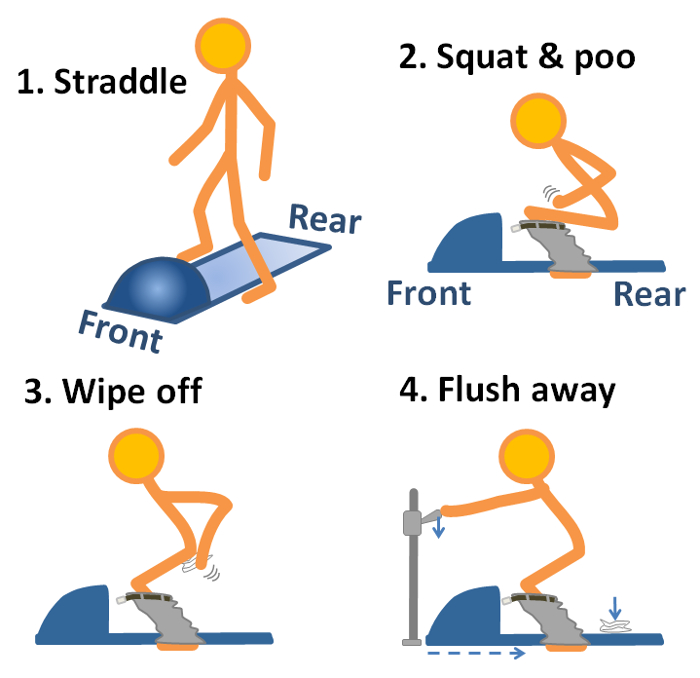 picture of Japanese style toilet